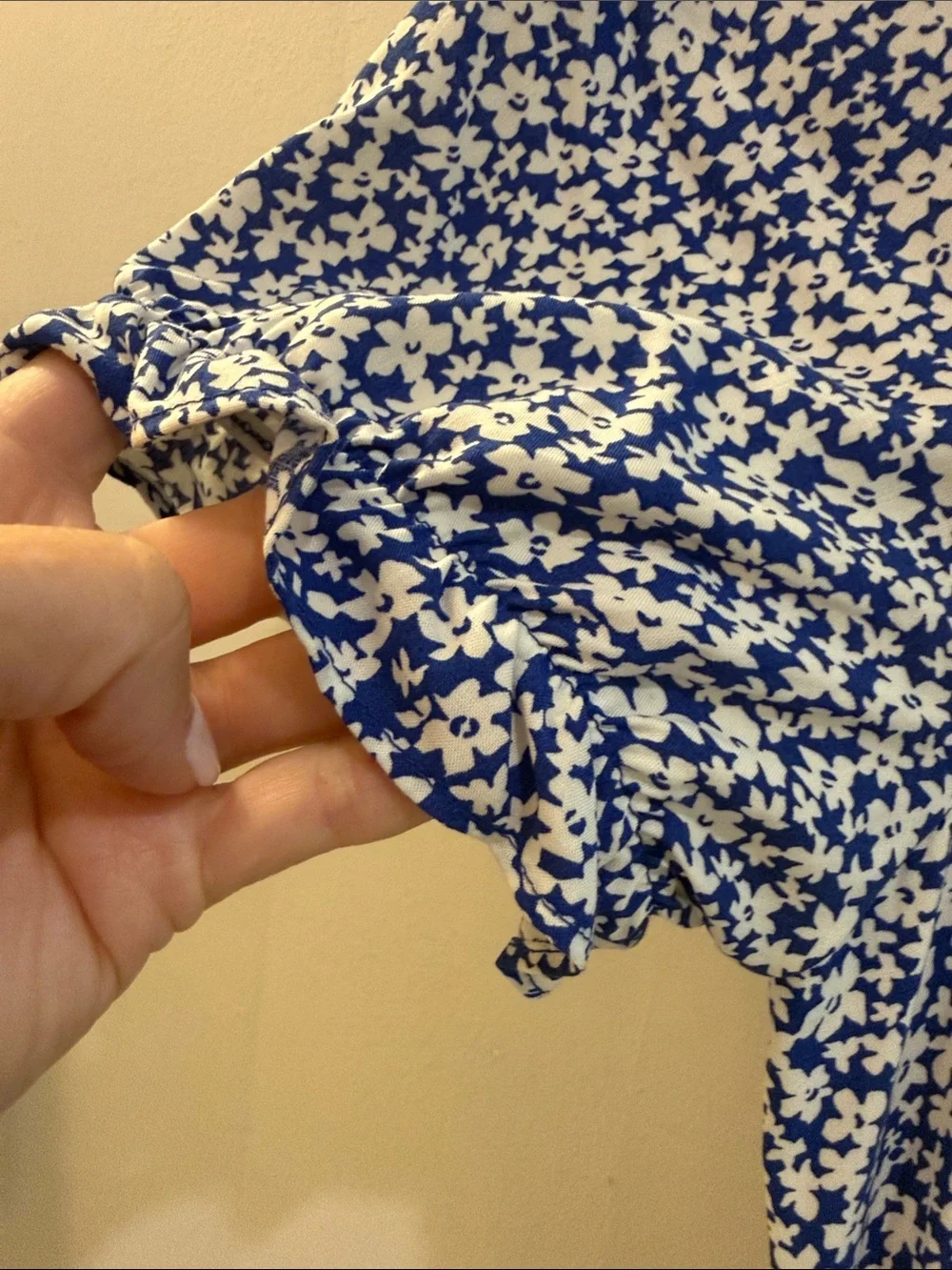J. Crew blue floral